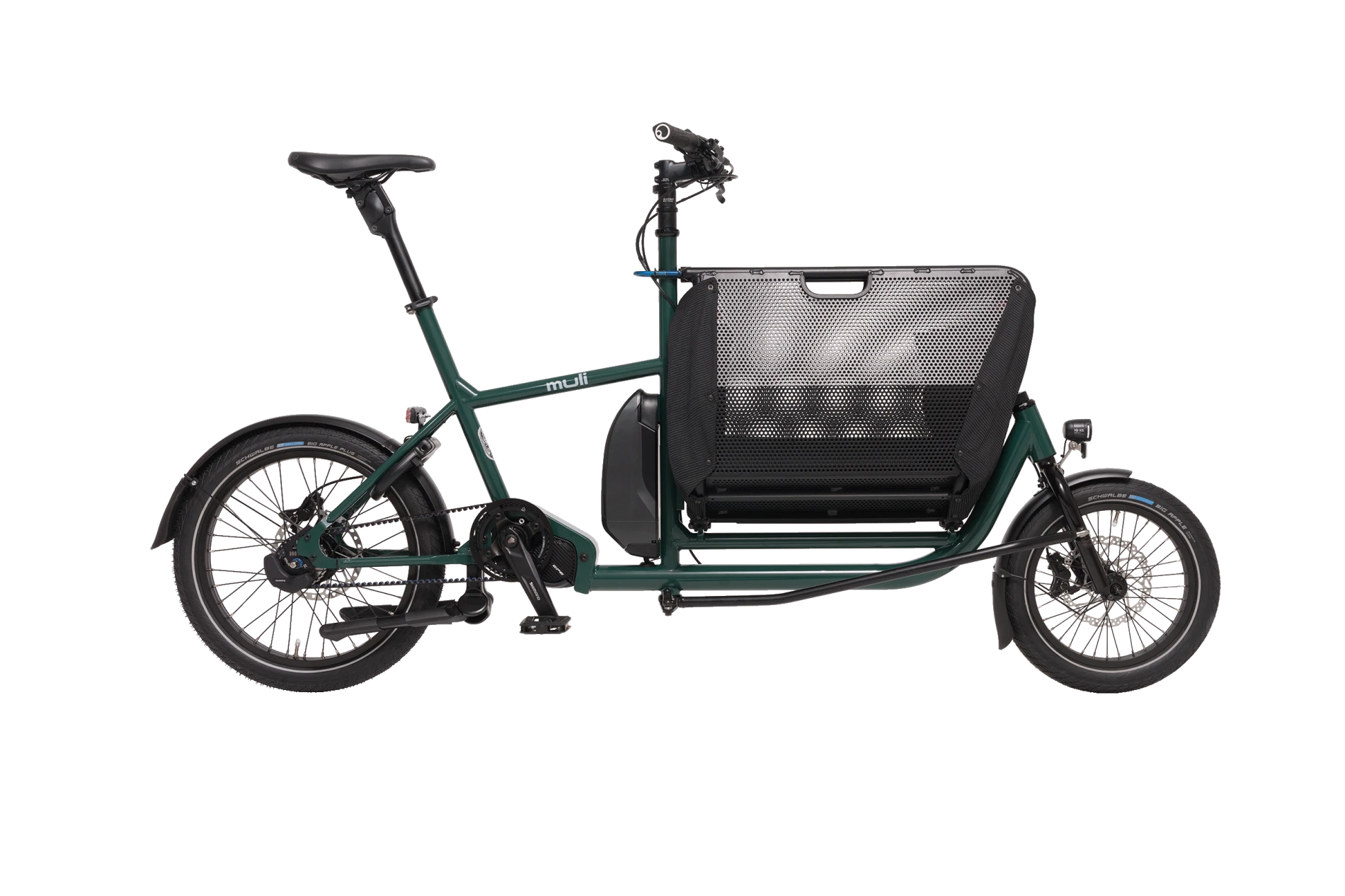 Aktuelles muli Motor st pro in Pinetree mit geöffnetem Klappkorb